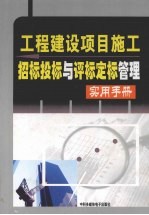 工程建设项目施工招标投标与评标定标实用手册 1