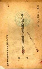 第六届全国运动大会筹委会通告 第1号
