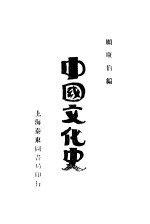 中国文化史 下