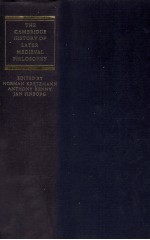 THE CAMBRIDGE HISTORY OF LATER MEDIEVAL PHILOSOPHY