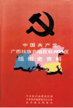 中国共产党广西壮族自治区钦州地区组织史资料 1926-1987