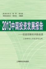 2013中国投资发展报告 促进创新的风险投资