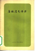 屠格涅夫评传