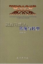 藏族习惯法 传统与转型