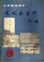 山东省淄博市文化志资料汇编 中