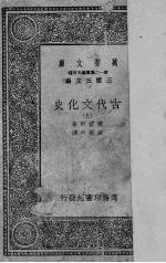 古代文化史 上