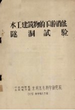 水工建筑物的下游消能隧洞试验
