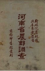 河南省农村调查