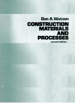 CONSTRUCTION MATERIALS AND PROCESSES SECOND EDIITON