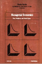 STUDY GUIDE T OACCOMPANY MANAGERIAL ECONOMICS TEXT PROBLEMS AND SHORT CASES