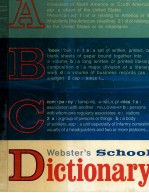 WEBSTER'S SCHOOL DICTIONARY