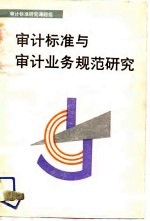 审计标准与审计业务规范研究