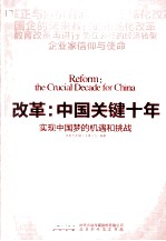 改革 中国关键十年