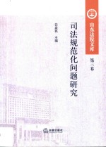 山东法院文库 司法规范化问题研究