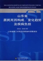 山东省居民死因构成、变化趋势及疾病负担 2004-2005年山东省第三次死因回顾抽样调查报告