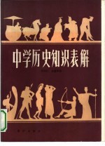 中学历史知识表解