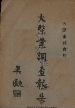 火柴业调查报告