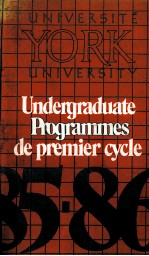 UNDERGRADUATE ROGRANMES DE PREMIER CYCLE