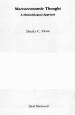 MACROECONOMIC THOUGHT A METHODOLOGICAL APPROACH
