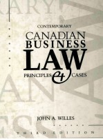 CONTEMPORARY CANADIAN BUSINESS LAW PRINCIPLES CASES THIRD EDITION