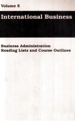 VOLUME 5 INTERNATIONAL BUSINESS