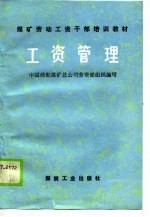 煤矿劳动工资干部培训教材 工资管理