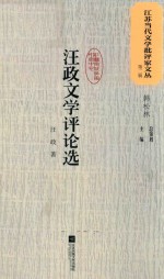 江苏当代文学批评家文丛 第2辑 汪政文学评论选