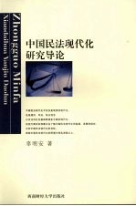 中国民法现代化研究导论