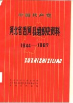 中国共产党河北省香河县组织史资料 1944-1987
