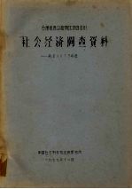 云南省西双版纳伏族自治州 社会经济调查资料