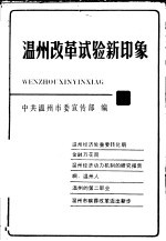 温州改革试验新印象