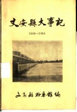 文安县大事记 1949-1984
