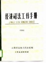 经济司法工作手册 16