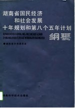 湖南省国民经济和社会发展十年规划和第八个五年计划纲要