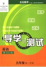 英语 导学与测试 九年级 第二学期 新世纪版