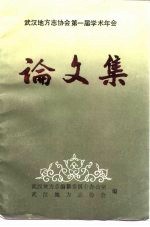 武汉地方志协会第一届学术年会 论文集