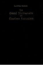 LE GRAND DICTIONNAIRE DES CITATIONS FRAN?AISES