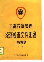 工商行政管理经济检查文件汇编 1989 下