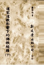 道家道教影响下的佛教经籍 下