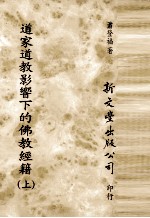 道家道教影响下的佛教经籍 上