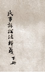 民事诉讼法释义 下