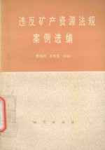 违反矿产资源法规案例选编