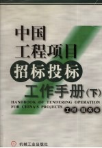 中国工程项目招标投标工作手册 下 工程·服务卷