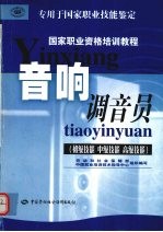 音响调音员 初级技能 中级技能 高级技能