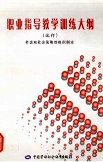 职业指导教学训练大纲 试行