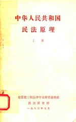 中华人民共和国民法原理 上
