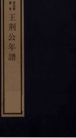 王荆公年谱 上