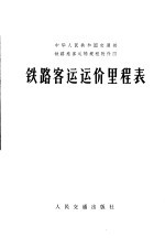 铁路客运运价里程表