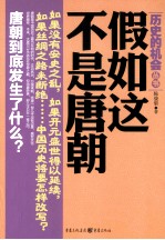 历史的机会 假如这不是唐朝