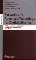 Lecture Notes in Computer Science 4172:Research and Advanced Technology for Digital Libraries